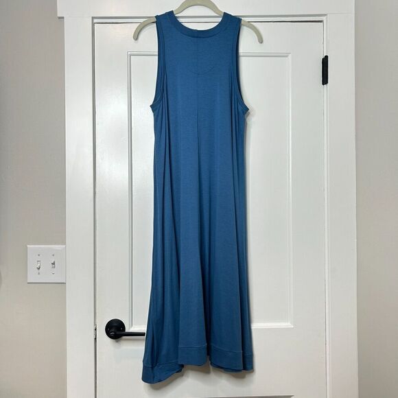 Hoi Bo Blue Sleeveless Maxi Swing Dress Size Medium - Picture 3 of 6